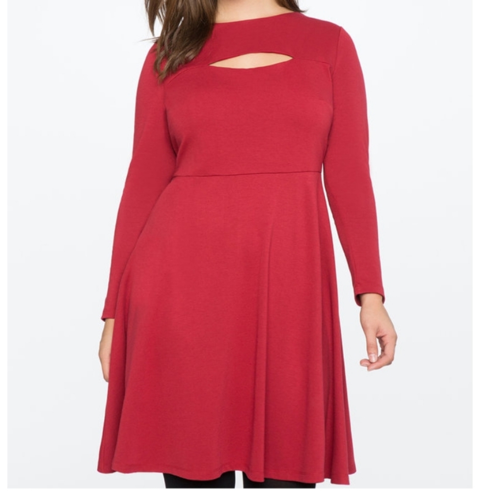 NWT Eloquii long sleeve fit and flare